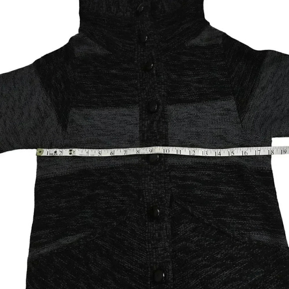 Banana Republic 100% Merino Wool Striped Cardigan Button Front Sweater Medium - Picture 8 of 11